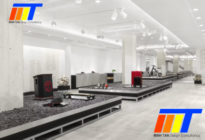 Thi công showroom chuyên nghiệp giúp gia tăng trải nghiệm khách hàng